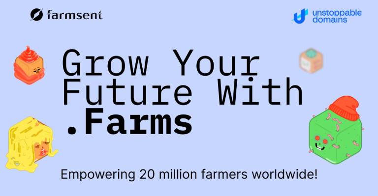 Unstoppable Domains y Farmsent lanzan .farm: Empoderando a los Agricultores con Identidades Digitales Seguras