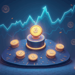 Encabezado fotorealista con CFG y TROLL al centro, gráfico de subida, logo de Coinbase al fondo y iconos de activos tokenizados.