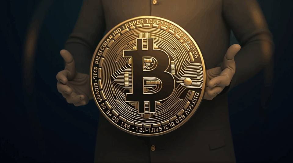 Photorealistic digital USD stablecoin with circuit patterns, regulator silhouette, and broken chains.