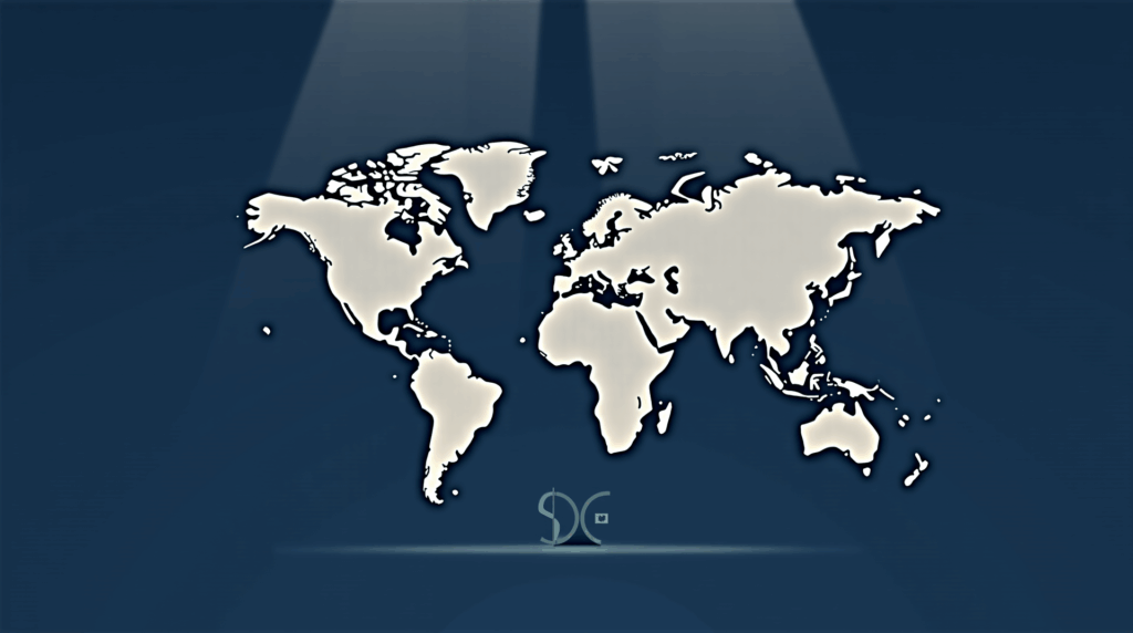 Ejecutivo cripto en escritorio de vidrio, mapa de Europa y símbolos del euro frente a USDT en conflicto por MiCA