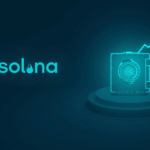 Encabezado fotorrealista: logo de Solana, bóveda digital de tesorería y tokens SOL al alza, brillo estilo NASDAQ.