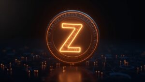 Emblema de Zcash con transacciones shielded y gráficos de criptomonedas al alza, resaltando privacidad y rally de altcoins