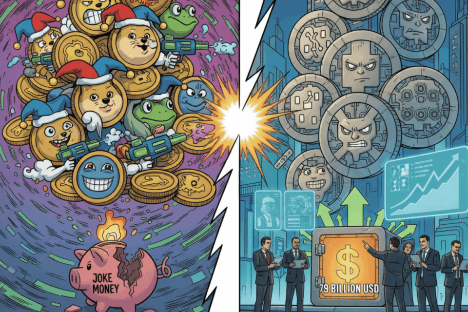 evolution of the memecoin market