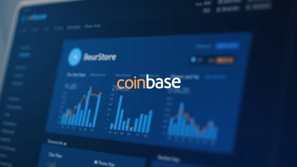 Encabezado fotorealista: logo de Coinbase sobre panel Base con Morpho y cbBTC como colateral, gráficos de préstamos en USDC.