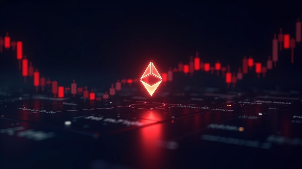 Header cripto con logo Stellar XLM, gráfico rompe soporte 0-32, velas rojas y volumen creciente, brillo de consola.