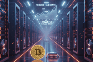 Hashrate de Bitcoin alcanza nuevo récord