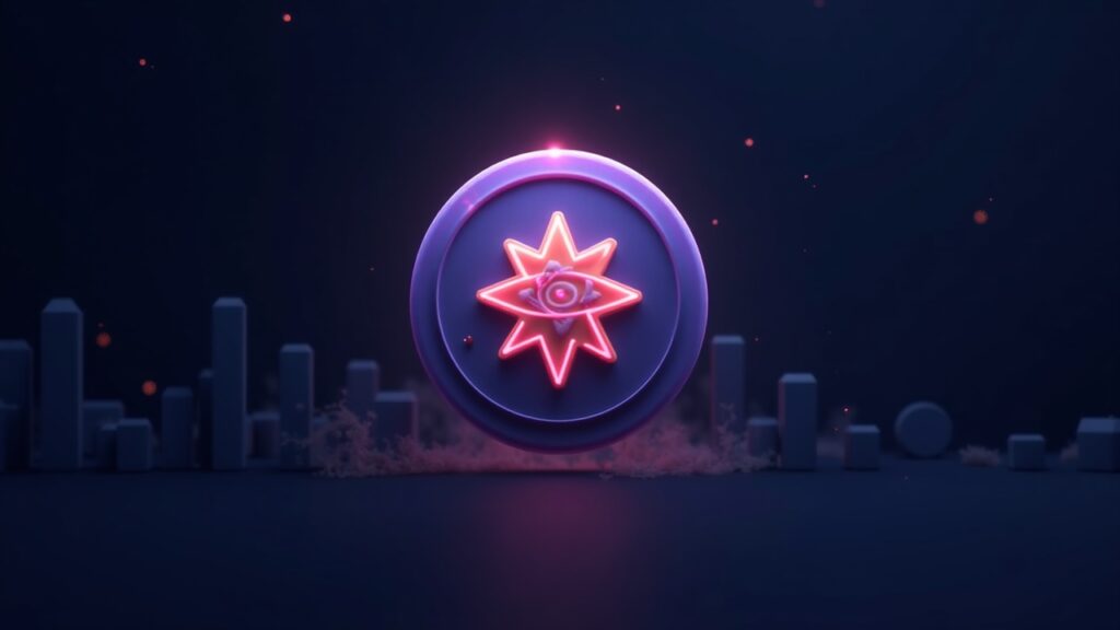 Logo de Aster, caída del 8%, ingrediente secreto brillante y alta liquidez en una DEX.