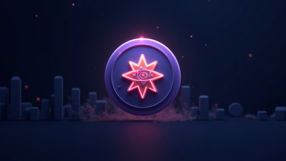 Logo de Aster, caída del 8%, ingrediente secreto brillante y alta liquidez en una DEX.