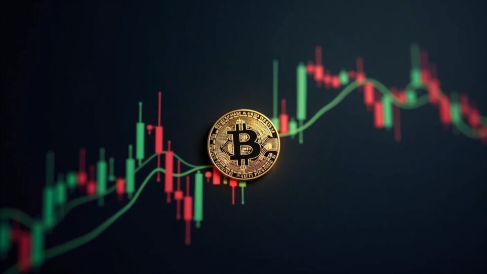 Bitcoin con gráfico de subida, resistencias clave y death cross, señal de cautela para traders