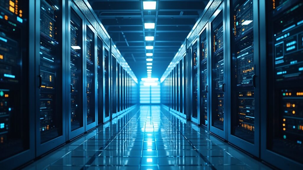 Minería de Bitcoin alimenta un data center de IA con 23k GPUs y energía renovable; branding Microsoft e IREN.