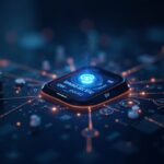 Interfaz de la app de Coinbase centrada que enruta a un DEX de Solana con enlaces luminosos a Base-2 y Vector, mezcla de CeFi y DeFi.
