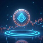 Token HYPE en un gráfico de precios ascendente con olas de liquidez y un marcador de calendario del 6 de enero de 2026.
