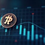 Símbolo de Pi desvaneciéndose sobre un gráfico digital de liquidez, con señales en cadena y un analista de redacción en un estilo cripto moderno.