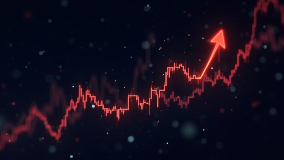 Gráfico de precios de Solana con un marcado patrón en 'W' que sugiere una ruptura hacia 165, en un estilo de sala de redacción cripto basada en datos.