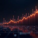Bitcoin se acerca a 94,000 en un gráfico fotorrealista con resistencia brillante y elementos visuales de demanda institucional.