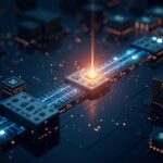 Fragmento brillante de ETH fluyendo hacia un puerto zkEVM de Linea, con bóvedas de custodia y nodos de staking.