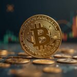 Moneda Monero fotorrealista en el centro con un gráfico de precios ascendente hasta $500, debate de gobernanza desenfocado y logotipos tenues de Zcash.