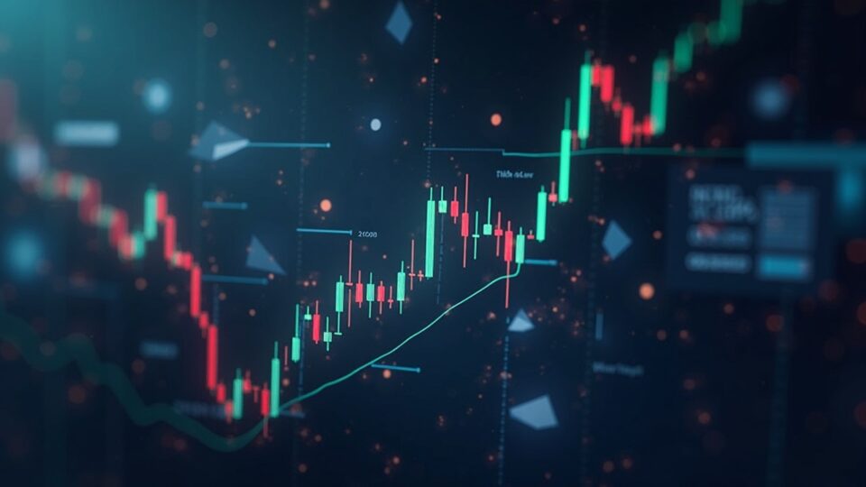 Escena de sala de redacción fotorrealista que muestra un gráfico del precio de Ethereum deslizándose hacia 1500 con iconos de ballenas y una línea de soporte de 2200 resaltada.