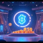Futuristic Solana liquidity hub as 250M USDC tokens flow into a decentralized finance scene with newsroom backdrop