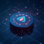 Photorealistic header with AERO token and predictive demand curves guiding liquidity pools on a sleek Base network.