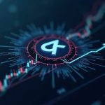 Photorealistic crypto market dashboard centered on ALLO token, AI circuit backdrop, bold 25% rise arrow, newsroom style.