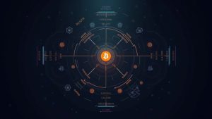 Photorealistic header showing Vivid Gallery interface with a digital collectible, Bitcoin logo, and CyberSea branding.