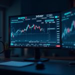 Sleek newsroom scene with monitor showing price bands and idle liquidity across DEX ranges, highlighting 85% inactivity.