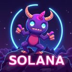 Neon gaming-mining hub on Solana with wallet-ready avatars, fast blocks and alpha-ready rewards.