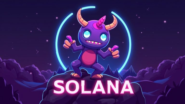 Neon gaming-mining hub on Solana with wallet-ready avatars, fast blocks and alpha-ready rewards.