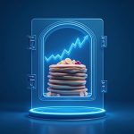 PancakeSwap logo morphs into a glass vault holding tokenized assets, with a rising neon graph on a DeFi newsroom backdrop.
