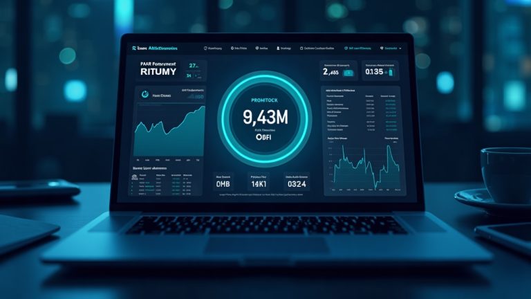 Photorealistic newsroom dashboard displaying Pear buyback near 9.43M PEAR with volume and fees in a blue fintech setting.