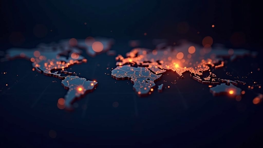 Photorealistic header showing TRAC surge beside OriginTrail's DKG V10 mainnet map with glowing nodes.