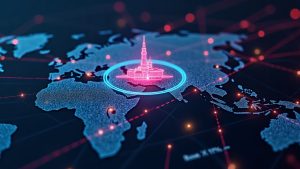 Photorealistic header: Aerodrome logo over a Base network map with 47% label and neon DeFi liquidity graph.