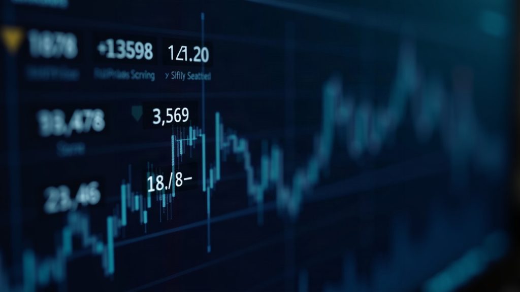 Photorealistic crypto newsroom header showing a trading terminal with LTC-BNB and SUI-BNB delisted, signaling market shift.