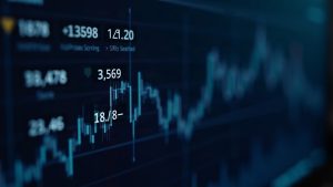 Photorealistic crypto newsroom header showing a trading terminal with LTC-BNB and SUI-BNB delisted, signaling market shift.