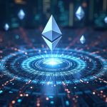 Futuristic Ethereum hub featuring FOCIL shard for Hegota upgrade, with floating EIP icons and privacy aura.
