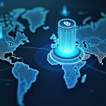 Photorealistic Franklin Templeton as a Canton Network Super Validator, central node validating data amid tokenized assets.
