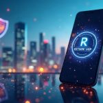 Futuristic fintech scene: Revolut pulls USDT, EURR stablecoin rises with MiCA shield over a city skyline