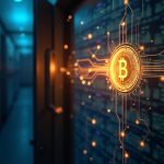 Photorealistic SOL token flowing into a BitGo custody vault with an Alameda silhouette