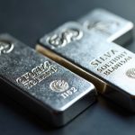 Photorealistic silver bar with holographic Solana liquidity bars, Orca logo, and SILV icon for tokenized silver trading.