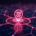Photorealistic header: central swap icon on a glowing Robinhood Chain network with neon 20B+ text in a modern crypto newsroom style.