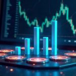 Photorealistic trading desk with Aerodrome tokenized stocks and glowing liquidity bars on a Base grid backdrop.