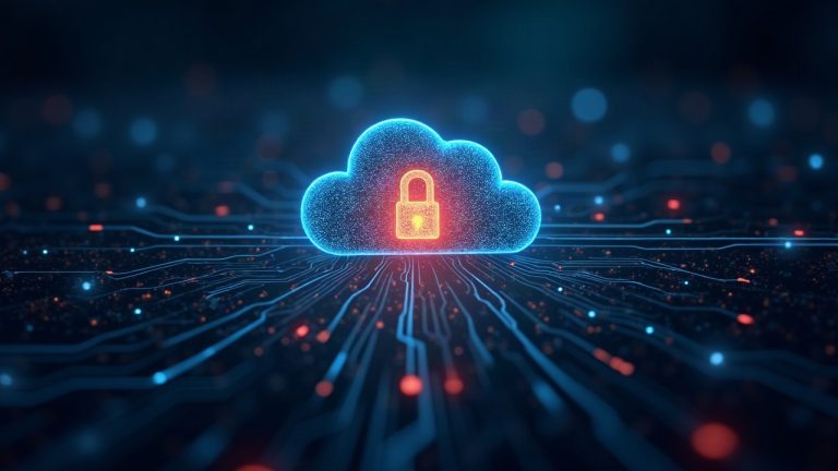 Photorealistic header showing NEAR AI Cloud with a glowing secure enclave shield, cloud circuitry, data streams, and the NEAR logo.