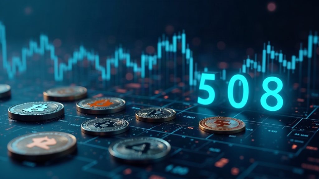 Photorealistic header showing tokenized US stocks on blockchain with SEC pathway and a five year countdown in a newsroom style