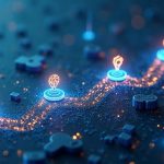 Photorealistic header showing a three-phase roadmap over a Korean financial district, digital tokens and blockchain icons.