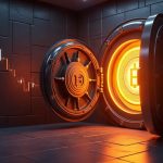 Glowing wstETH vault opens with a rising liquidity chart and SparkLend branding, largest wstETH collateral venue in DeFi.