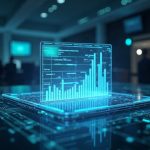 Center-stage holographic tokenized stock certificate linked to a blockchain ledger signaling SEC Exemption in a newsroom