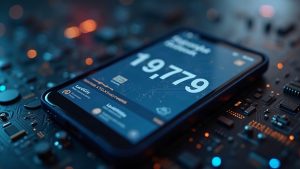 Photorealistic hardware wallet screen displaying ERC-7730 clear signing prompt on-device.