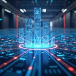 Photorealistic hub showing a decentralized exchange on Arc mainnet with streaming data and large 64M/400k figures.