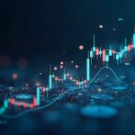 Photorealistic scene showing USDG tokens trading on Uniswap V3/V4 with rising liquidity chart and blockchain backdrop.